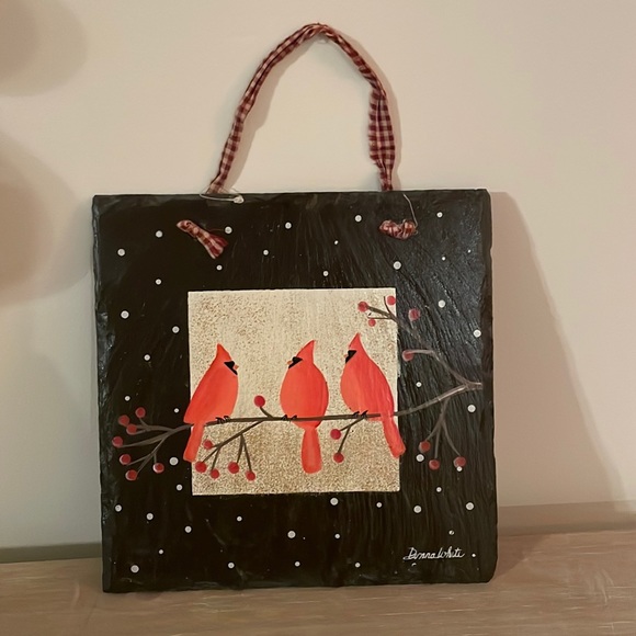 Cardinal slate wall decor - Picture 1 of 1